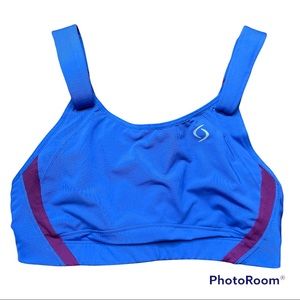 COPY - Moving Comfort Blue and Purple Sports Bra with Adjustable Straps Size 32…